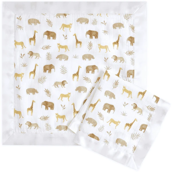 Aden +anais™ Musslin Knuffeldoekje 2-Pack Tanzanie 1 Aden +anais™ Musslin Knuffeldoekje 2-Pack Tanzanie