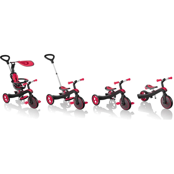 AUTHENTIC SPORTEN Globber Explore R Trike 4 In 1, Rood 2 AUTHENTIC SPORTEN Globber Explore R Trike 4 In 1, Rood - Afbeelding 2