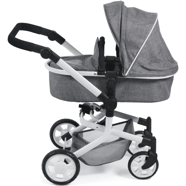 BAYER CHIC 2000 Combi-Poppenwagen MIKA Jeans Grey 2 BAYER CHIC 2000 Combi-Poppenwagen MIKA Jeans Grey - Afbeelding 2