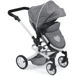 BAYER CHIC 2000 Combi-Poppenwagen MIKA Jeans Grey 8 BAYER CHIC 2000 Combi-Poppenwagen MIKA Jeans Grey -Speelgoed Voor Kinderen bayer chic 2000 combi poppenwagen mika jeans grey a242774 3