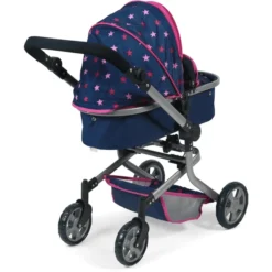 BAYER CHIC 2000 Combi Poppenwagen MIKA Stars Marine -Speelgoed Voor Kinderen bayer chic 2000 combi poppenwagen mika stars marine a271269 2