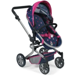 BAYER CHIC 2000 Combi Poppenwagen MIKA Stars Marine -Speelgoed Voor Kinderen bayer chic 2000 combi poppenwagen mika stars marine a271269 4