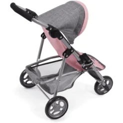 BAYER CHIC 2000 Jogging Buggy LOLA Melange Grijs Roze -Speelgoed Voor Kinderen bayer chic 2000 jogging buggy lola melange grijs roze a271292 2