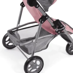 BAYER CHIC 2000 Jogging Buggy LOLA Melange Grijs Roze -Speelgoed Voor Kinderen bayer chic 2000 jogging buggy lola melange grijs roze a271292 4