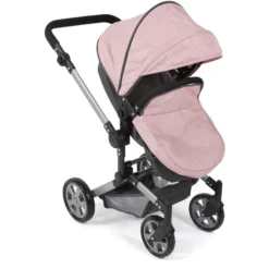 BAYER CHIC 2000 LINUS Melange Combi Poppenwagen Antraciet-roze -Speelgoed Voor Kinderen bayer chic 2000 linus melange combi poppenwagen antraciet roze a355236 3