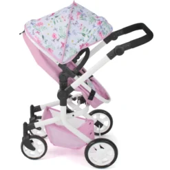 BAYER CHIC 2000 MIKA Combi Poppenwagen Flower -Speelgoed Voor Kinderen bayer chic 2000 mika combi poppenwagen flower a355313 2