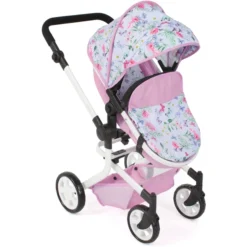 BAYER CHIC 2000 MIKA Combi Poppenwagen Flower -Speelgoed Voor Kinderen bayer chic 2000 mika combi poppenwagen flower a355313 4