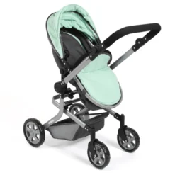 BAYER CHIC 2000 MIKA Gemêleerde Poppenwagen Antraciet-mint -Speelgoed Voor Kinderen bayer chic 2000 mika gemeleerde poppenwagen antraciet mint a355317 4