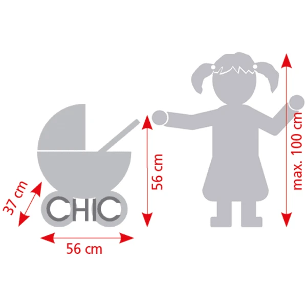 BAYER CHIC 2000 Mini Knuffel Kinderwagen SMARTY Dots Braam 4 BAYER CHIC 2000 Mini Knuffel Kinderwagen SMARTY Dots Braam - Afbeelding 4