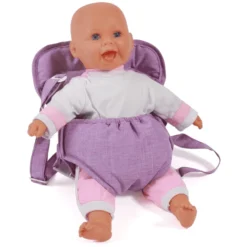 BAYER CHIC 2000 Poppen Draagriem Melange Lila -Speelgoed Voor Kinderen bayer chic 2000 poppen draagriem melange lila a297225 3