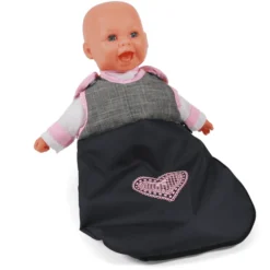 BAYER CHIC 2000 Poppen Slaapzak Melange Grijs-navy -Speelgoed Voor Kinderen bayer chic 2000 poppen slaapzak melange grijs navy a297238 3