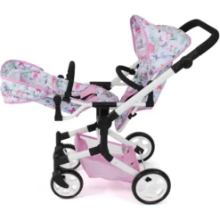 BAYER CHIC 2000 Poppenwagen Linus Duo Flower -Speelgoed Voor Kinderen bayer chic 2000 poppenwagen linus duo flower a359595 2