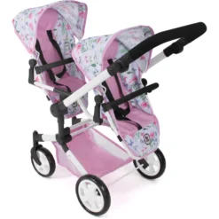 BAYER CHIC 2000 Poppenwagen Linus Duo Flower -Speelgoed Voor Kinderen bayer chic 2000 poppenwagen linus duo flower a359595 3