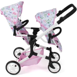 BAYER CHIC 2000 Poppenwagen Linus Duo Flower -Speelgoed Voor Kinderen bayer chic 2000 poppenwagen linus duo flower a359595 4