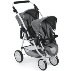 BAYER CHIC 2000 Tandem-Buggy VARIO Jeans Grey