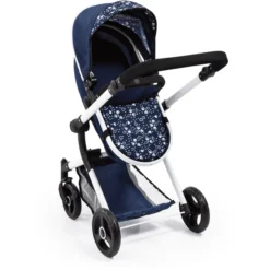 Bayer Design Combi Poppenwagen Neo Vario Blauw Met Hartjes -Speelgoed Voor Kinderen bayer design combi poppenwagen neo vario blauw met hartjes a295785 3