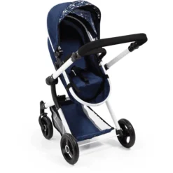Bayer Design Combi Poppenwagen Neo Vario Blauw Met Hartjes -Speelgoed Voor Kinderen bayer design combi poppenwagen neo vario blauw met hartjes a295785 4