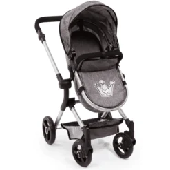 Bayer Design Combi Poppenwagen Vario Grijs -Speelgoed Voor Kinderen bayer design combi poppenwagen vario grijs a277638 4