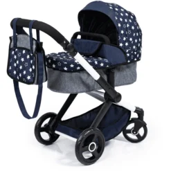 Bayer Design Combi Poppenwagen Xeo Blauw Met Sterren