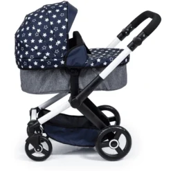 Bayer Design Combi Poppenwagen Xeo Blauw Met Sterren -Speelgoed Voor Kinderen bayer design combi poppenwagen xeo blauw met sterren a372062 3