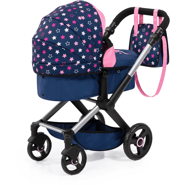 Bayer Design Combi Poppenwagen Xeo Blauw/Roze 3 Bayer Design Combi Poppenwagen Xeo Blauw/Roze - Afbeelding 3