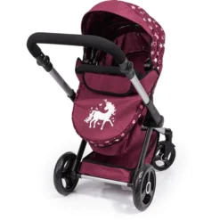 Bayer Design Combi Poppenwagen Xeo Bordeaux -Speelgoed Voor Kinderen bayer design combi poppenwagen xeo bordeaux a372064 4