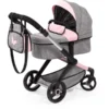 Bayer Design Combi Poppenwagen Xeo Grijs/Roze