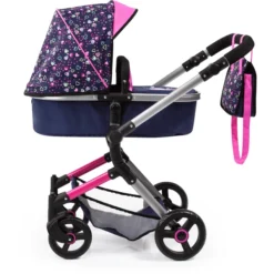 Bayer Design Combinatie Poppenwagen Vario Harten Blauw/roze Met Harten En Zeemeermin -Speelgoed Voor Kinderen bayer design combinatie poppenwagen vario harten blauw roze met harten en zeemeermin a295748 2