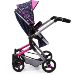 Bayer Design Combinatie Poppenwagen Vario Harten Blauw/roze Met Harten En Zeemeermin -Speelgoed Voor Kinderen bayer design combinatie poppenwagen vario harten blauw roze met harten en zeemeermin a295748 4