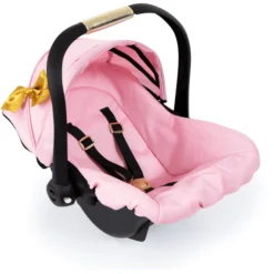 Bayer Design Poppen Autostoel Met Dak, Roze/goud -Speelgoed Voor Kinderen bayer design poppen autostoel met dak roze goud a313539 2