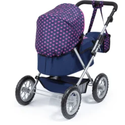 Bayer Design Poppenwagen Trendy Blauw, Met Eenhoorn -Speelgoed Voor Kinderen bayer design poppenwagen trendy blauw met eenhoorn a313387 2