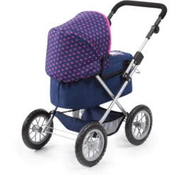 Bayer Design Poppenwagen Trendy Blauw, Met Eenhoorn -Speelgoed Voor Kinderen bayer design poppenwagen trendy blauw met eenhoorn a313387 3