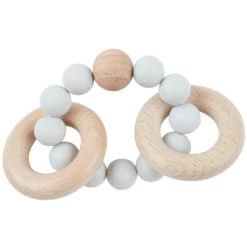 Bieco Bijtring Met Siliconenketting Grijs -Speelgoed Voor Kinderen bieco bijtring met siliconenketting grijs a304429 3