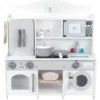 Bino Kinderkeuken Met Wasmachine En Toebehoren, Wit