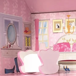 Bino Poppenhuis LED-verlicht, 9-delig -Speelgoed Voor Kinderen bino poppenhuis led verlicht 9 delig a350234 3