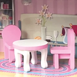 Bino Poppenhuis LED-verlicht, 9-delig -Speelgoed Voor Kinderen bino poppenhuis led verlicht 9 delig a350234 4