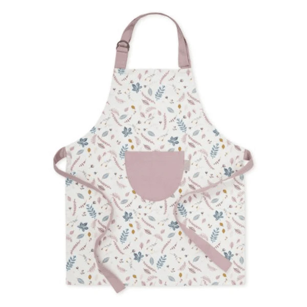 Cam Cam Copenhagen Kinderschort - Geperst Leaves Rose 2 Cam Cam Copenhagen Kinderschort - Geperst Leaves Rose - Afbeelding 2