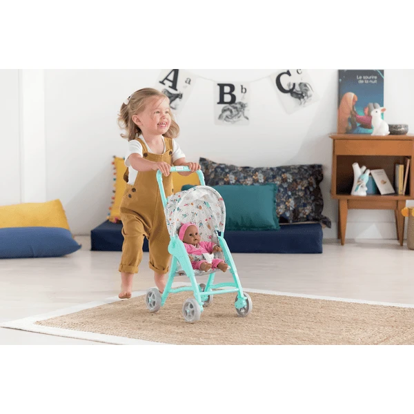 Corolle ® Mon Petit Accessoires - Poppenwagen Blauw 3 Corolle ® Mon Petit Accessoires - Poppenwagen Blauw - Afbeelding 3