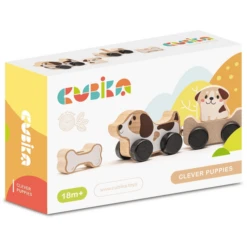 Cubika Toys Houten Speelgoed "Slimme Puppies -Speelgoed Voor Kinderen cubika toys houten speelgoed slimme puppies a344503 4