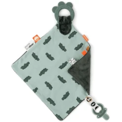 Done By Deer ™ Knuffeldoekje Met Bijtring Croco, Groen