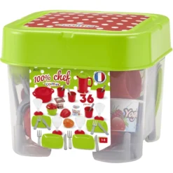 Ecoiffier 100 % Chef Dinerset Box 6 Ecoiffier 100 % Chef Dinerset Box -Speelgoed Voor Kinderen ecoiffier 100 chef dinerset box a271732 2
