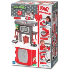 Ecoiffier 3-in-1 Superpack Met Keuken, Espressomachine En Keukenmachine 9 Ecoiffier 3-in-1 Superpack Met Keuken, Espressomachine En Keukenmachine -Speelgoed Voor Kinderen ecoiffier 3 in 1 superpack met keuken espressomachine en keukenmachine a363395 4