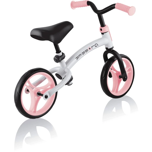 GLOBBER Go Bike Duo Wit Pastel Roze 2 GLOBBER Go Bike Duo Wit Pastel Roze - Afbeelding 2