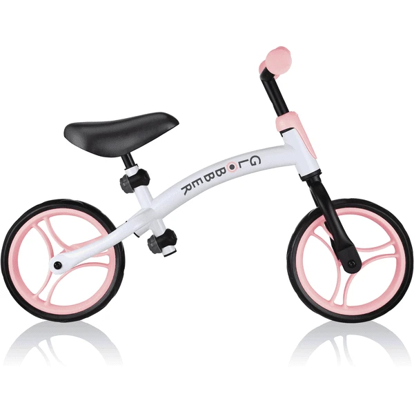 GLOBBER Go Bike Duo Wit Pastel Roze 3 GLOBBER Go Bike Duo Wit Pastel Roze - Afbeelding 3
