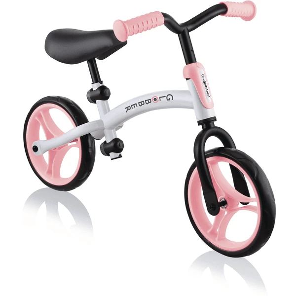 GLOBBER Go Bike Duo Wit Pastel Roze 1 GLOBBER Go Bike Duo Wit Pastel Roze
