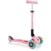 GLOBBER JUNIOR FOLDABLE FANTASY LIGHT S Pastel Roze- Flower S, Met Verlichte Wielen