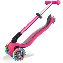 GLOBBER JUNIOR FOLDABLE LIGHT S Lime Fuchsia Roze, Met Verlichte Wielen En Rugza 9 GLOBBER JUNIOR FOLDABLE LIGHT S Lime Fuchsia Roze, Met Verlichte Wielen En Rugza -Speelgoed Voor Kinderen globber junior foldable light s lime fuchsia roze met verlichte wielen en rugza a310769 4
