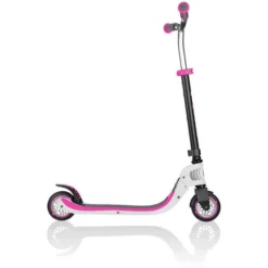 GLOBBER Scoot Er FLOW FOLDABLE 125 Wit-neon Roze -Speelgoed Voor Kinderen globber scoot er flow foldable 125 wit neon roze a303826 2