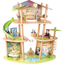 Hape Het Bamboehuis Van Panda's - Green Planet Explore Rs -Speelgoed Voor Kinderen hape het bamboehuis van pandas green planet explore rs a391196 2