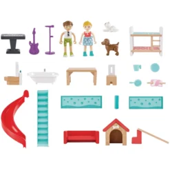 Hape Interactief Poppenhuis -Speelgoed Voor Kinderen hape interactief poppenhuis a346773 2